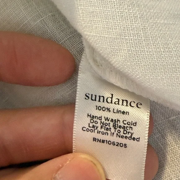 Sundance Women’s 100% Linen Boho Lagonlook Minimalist Blouse, size XS - Picture 8 of 8